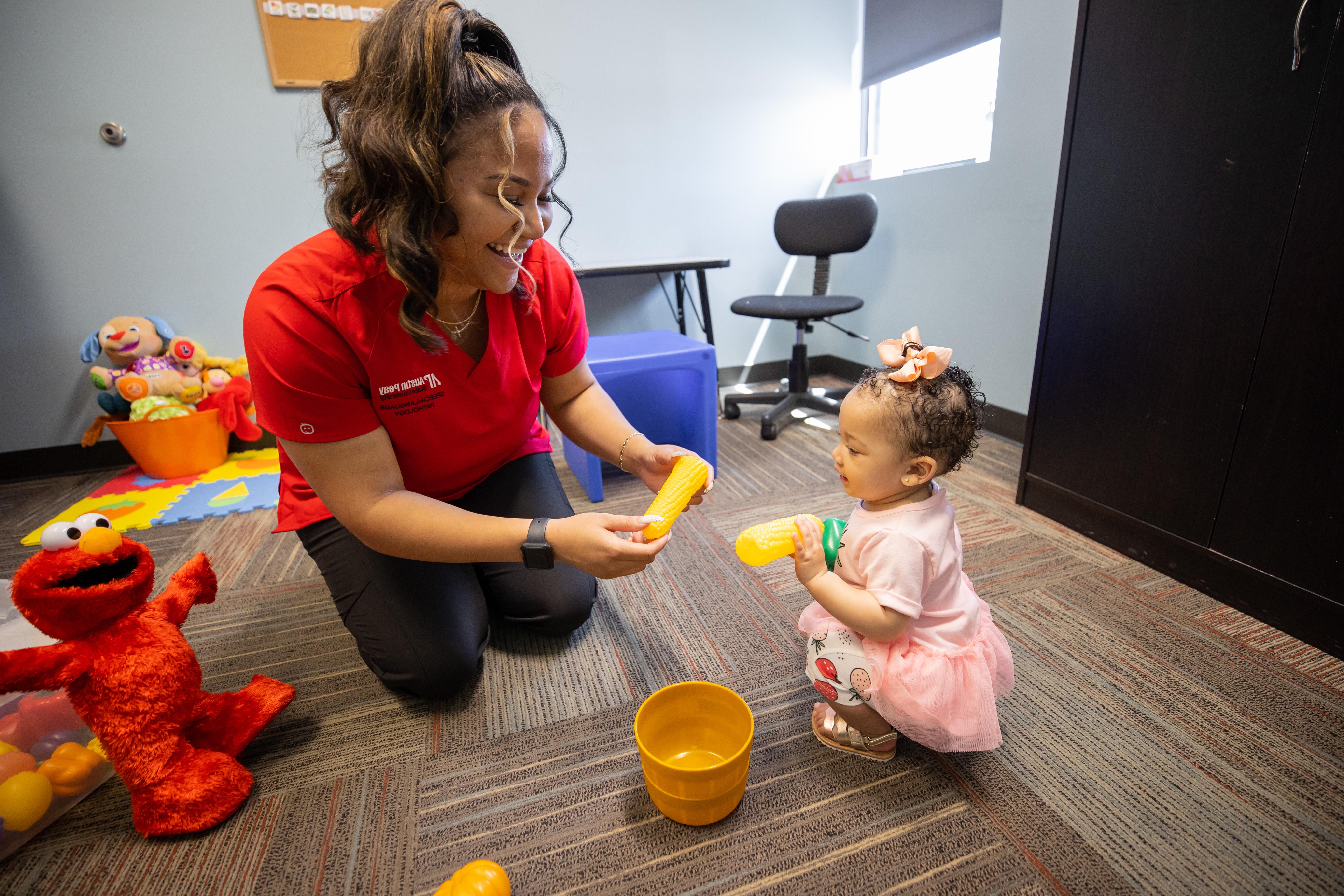 child learning using speech pathology